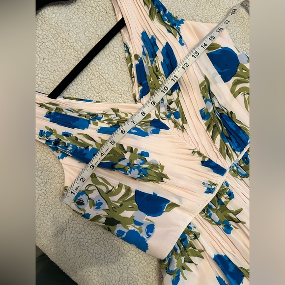 Boden Sleeveless V Neck Swishy Garden Floral Dress Size US Size  8 R - Picture 12 of 13